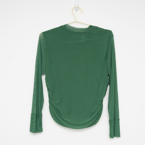 Farm Rio Deep Green Tulle Blouse Extra Large - Picture 5 of 10